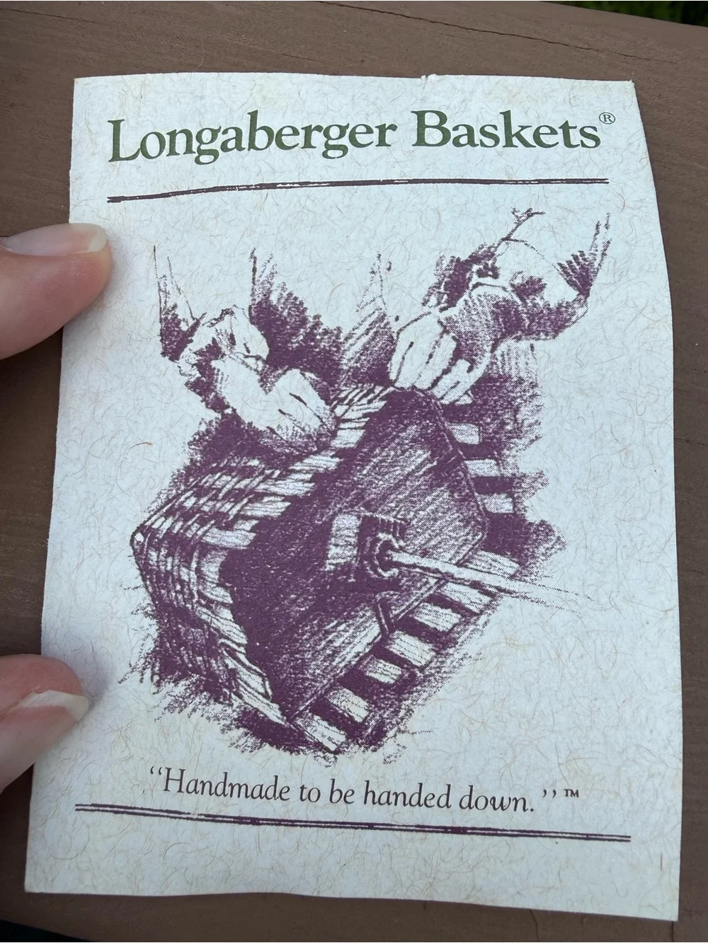 Longaberger All American Summertime Basket with Red, White Blue Star Liner 1996